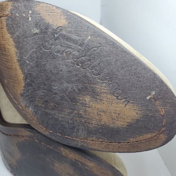 Sam Edelman Louie Western Ankle Boot Beige Fringe Stacked Heel Size 8 - Picture 13 of 16